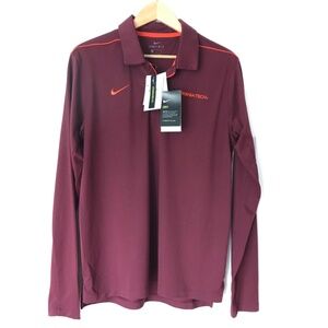 Virginia Tech Nike long sleeve polo
